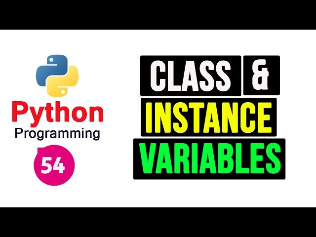 Python Programming Tutorial - Class and Instance Variables