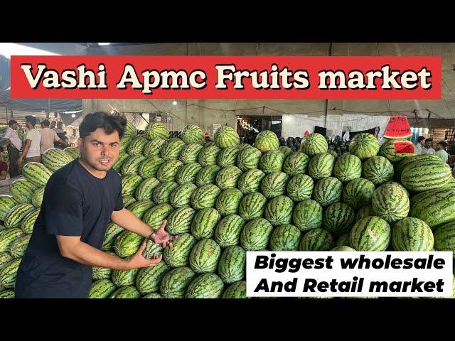 Vashi Fruits market Mumbai 2024|| Apmc market vashi , biggest wholesale market