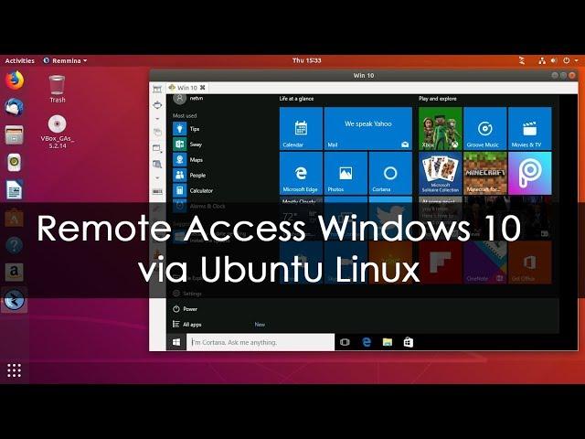 How to Remote Access Windows 10 from Ubuntu Linux | NETVN