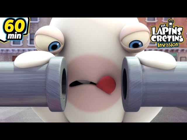 Les Lapins ont un problème ! - Compilation 1H | Les Lapins Crétins Invasion | Nouveaux épisodes HD