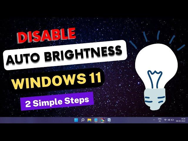 How to Turn Off Auto-Brightness on Windows 11 in 2024 - (2 Simple Steps)