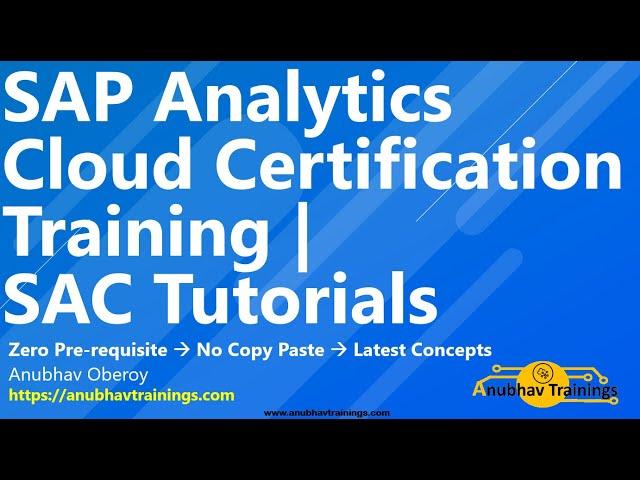 SAP Analytics Cloud Certification Training | SAP SAC Tutorials | SAP Analytics Cloud Course