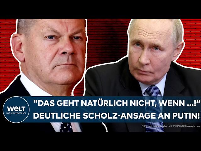 UKRAINE WAR: Peace conference? "Of course that won't work if ...!" Scholz's clear message to Putin