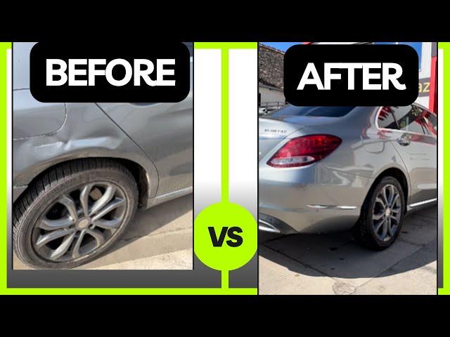 How do you repair car quarter panel? STEP BY STEP #carrepair #automobile #carbodyrepair