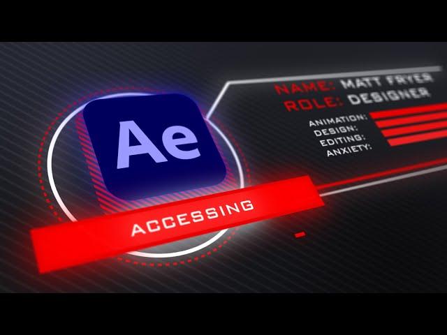 How to Make a Heads Up Display #3D #hud #ui | After Effects Tutorial