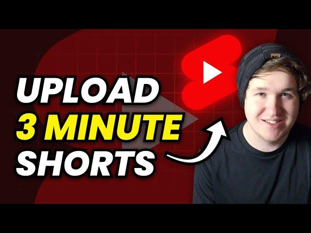 How To Upload a 3 Minute Long Youtube Short - New Shorts Update (2024)