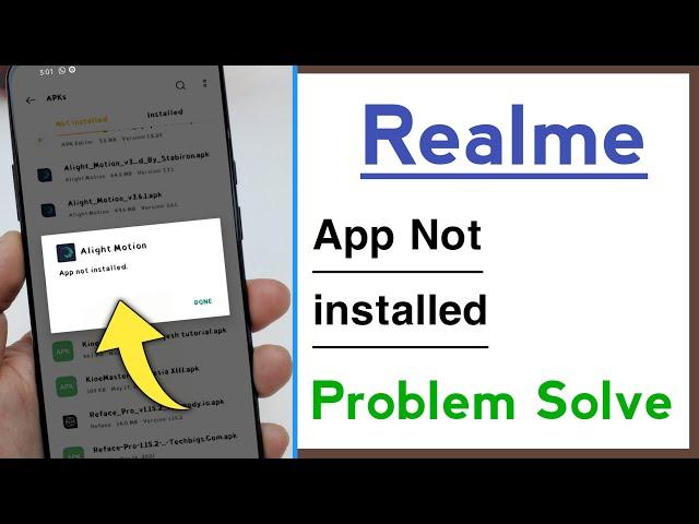 Realme App Not installed Problem Solve