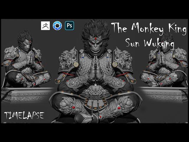 Creating The Monkey King: Speed Sculpt Timelapse