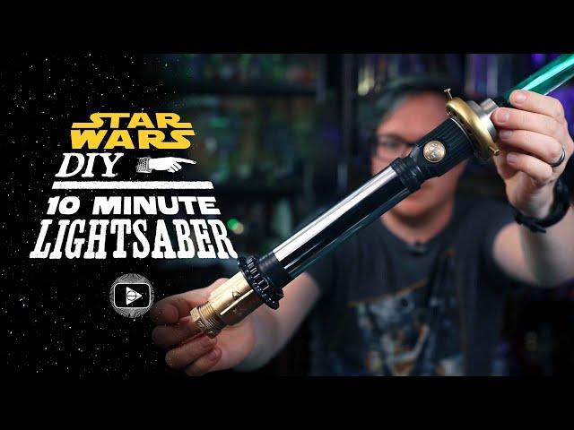 Easy Lightsaber in 10 Minutes - Star Wars DIY