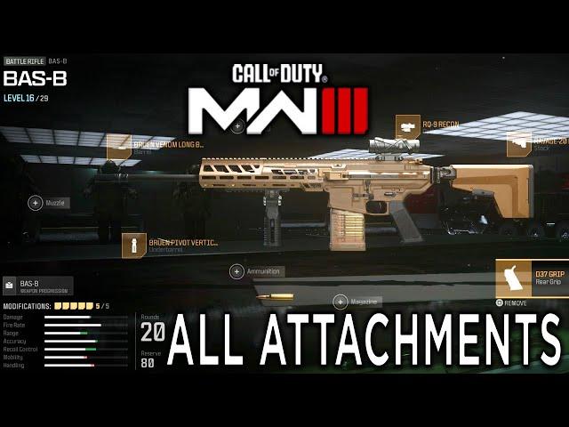 All Attachments of SIG MCX SPEAR (BAS-B) in Modern Warfare III OPEN BETA Showcase