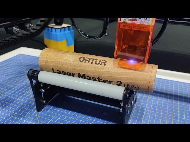 Ortur Rotary Roller YRR2.0 for Cylinder Engraving, Laser Engraver Y axis & Ortur Laser Master 2 Pro