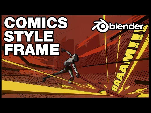 How to make Comics style frame in blender, The Whipping animation break down