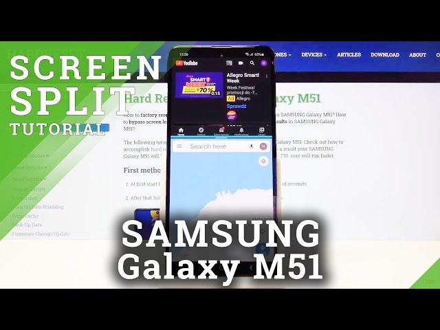 How to Split Screen in SAMSUNG Galaxy M51 – Use Multitasking