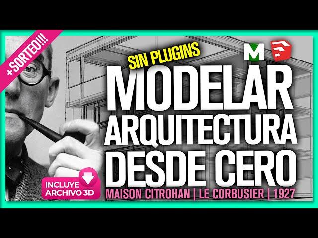 Modelar en SketchUp  Arquitectura desde cero  Sin plugins 