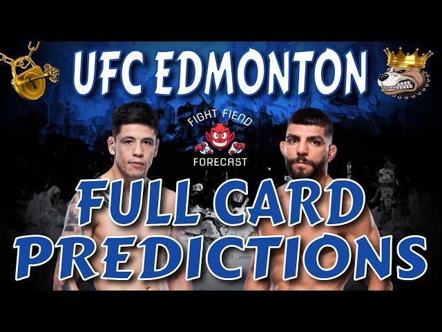 UFC EDMONTON FULL CARD PREDICTIONS | MORENO VS ALBAZI