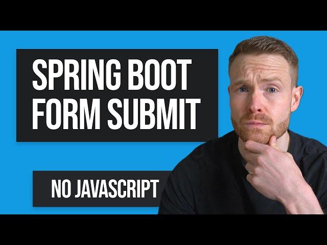 Forms Made SIMPLE: How to Use Forms in Spring Boot (No JavaScript)