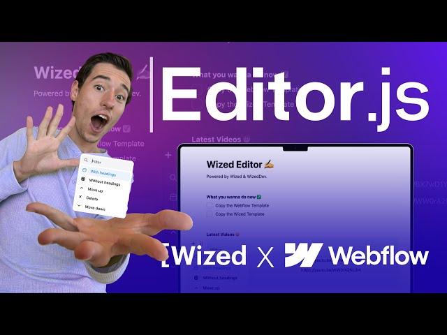 Build a Block Text Editor in Wized & Webflow using Editor.js (Just like Notion!)