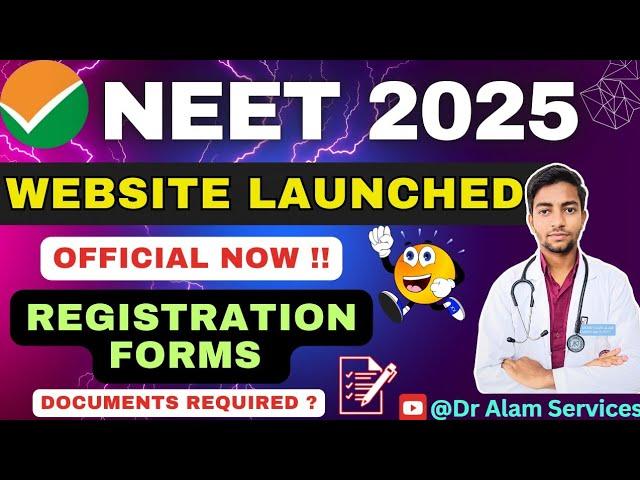 NEET 2025 Official Update |Website Launched|Registration Forms #neet2025 #neet2025exam #ntaneet