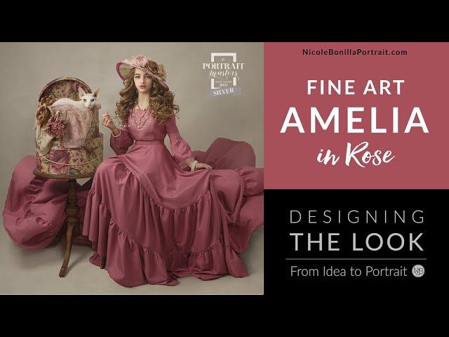 Award-winning Fine Art Portrait Photoshoot with Canon EOS R of Amelia in Rose