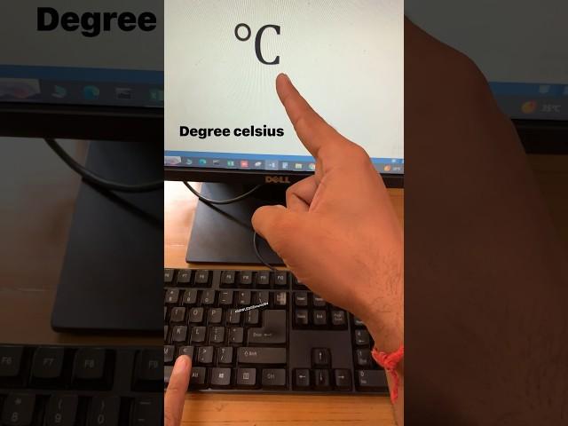 Degree Celsius shortcut key in ms word Tricks #shorts #shortcutkeys #msword #viral