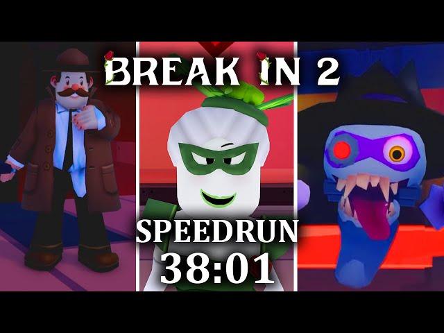 ROBLOX BREAK IN 2 - EVIL ENDING - SPEEDRUN *38:01*