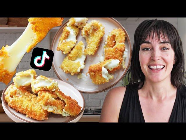 I Tried The Viral TikTok VEGAN Mozzarella Sticks