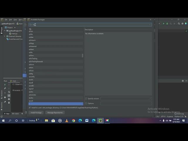 How to install tkinter in pycharm
