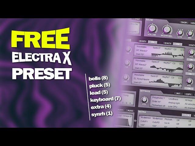 FREE ELECTRA X PRESET FOR TRAP/RAP/RNB | BEST ELECTRA X PRESSET | PART 1