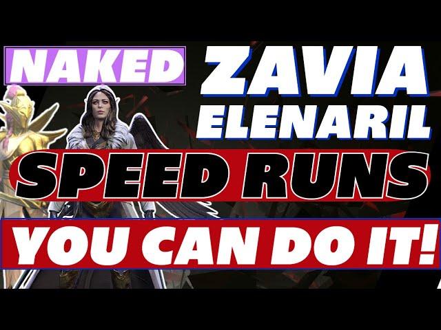 NAKED Zavia Elenaril Speed runs ANYONE CAN DO THIS! Raid Shadow Legends