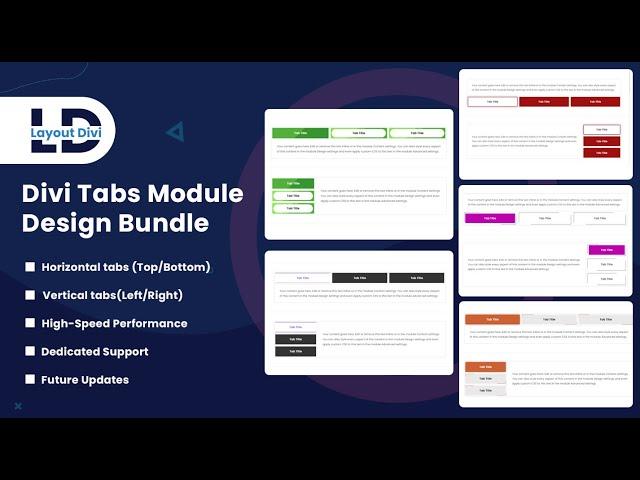 How To Import Divi Tabs Module Design In Divi Library & Use In Website