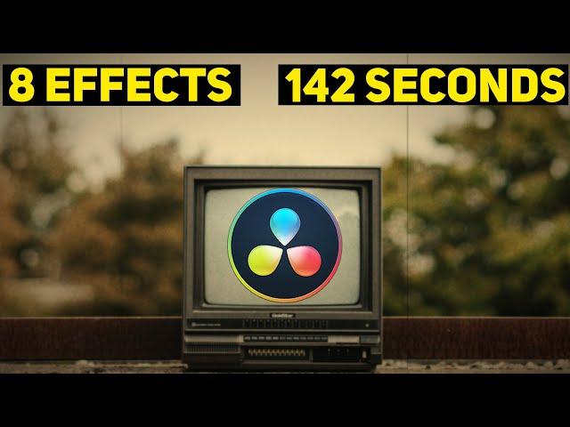 8 AWESOME Effects In Under 3 Minutes // DaVinci Resolve 17 Tutorial