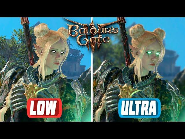 Baldur's Gate 3 - Low vs Ultra Graphics Comparison