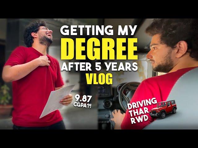 FINALLY GOT MY COLLEGE DEGREE | SAMAY RAINA VLOG