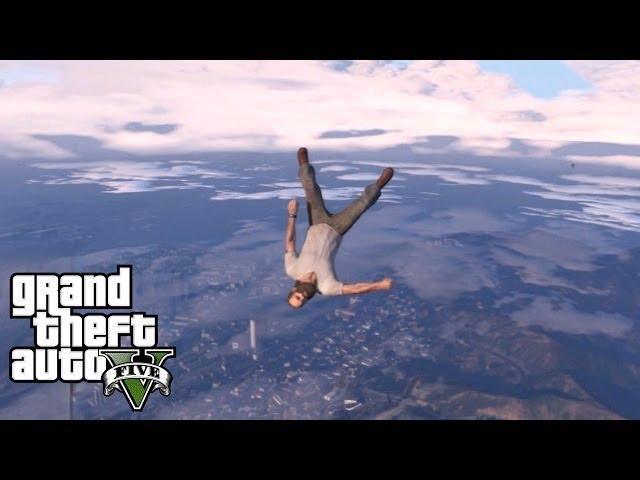 GTA V: Super Jump with Moon Gravity Compilation