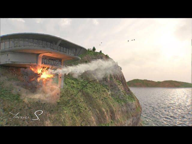 Houdini FX and 3ds Max - House Attack VFX Shot