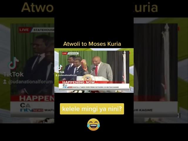 Atwoli prophecy on Cs.Moses Kuria 