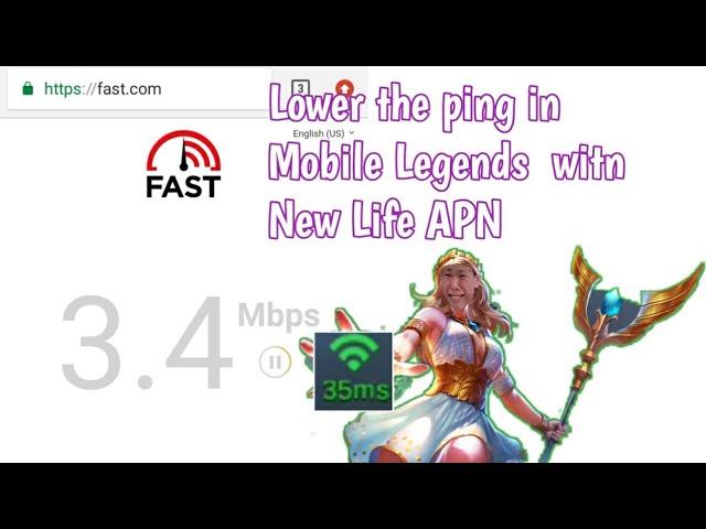 How to get 35 ms ping in Mobile Legends? | New Life APN Anti Lag Gaming APN