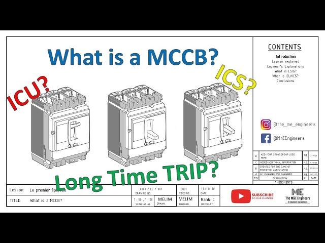 Episode 1 - What is a MCCB Moulded Case Circuit Breaker, LSIG, ICS, ICU? Explained by a M&E Engineer