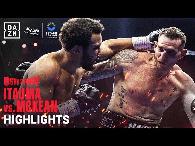 Riyadh Season: Moses Itauma vs Demsey McKean Fight Highlights (Usyk vs. Fury 2)