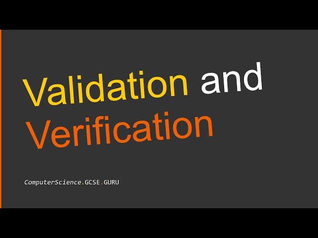 Validation and Verification Explained