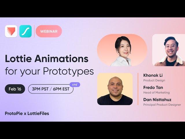 How to Add Motion to Prototypes using ProtoPie & Lottie Animations