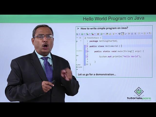 Java Essentials - Hello world program on java