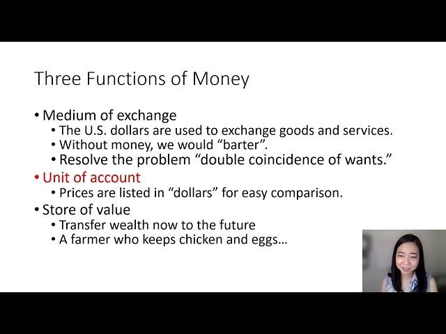 Three Functions of Money