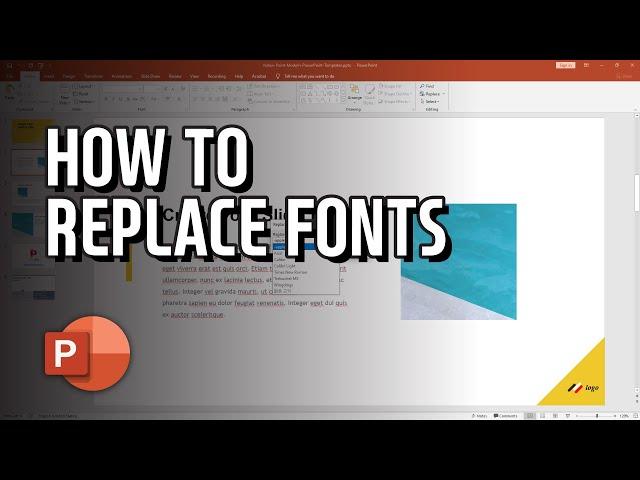 PowerPoint Tutorial - How to Replace Fonts