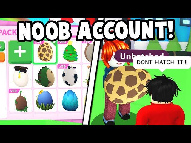 Noob Account Opens EVERY RARE EGG in Adopt Me!