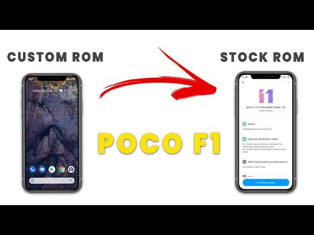 Revert Back to STOCK MIUI 11 From Any CUSTOM ROM on XIAOMI Phones |  Relock Bootloader