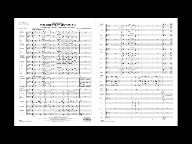 Highlights from The Greatest Showman arr. Michael Brown