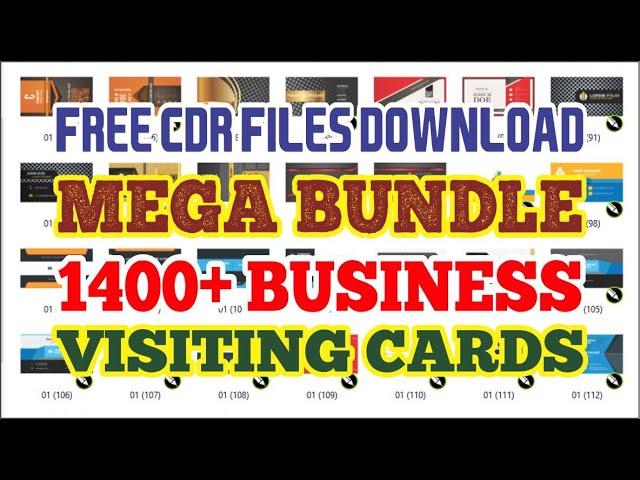 Business Cards 1400+ Mega Bundle Data - Visiting Card Cdr File 2022 Free Download - Best Graphics 4U