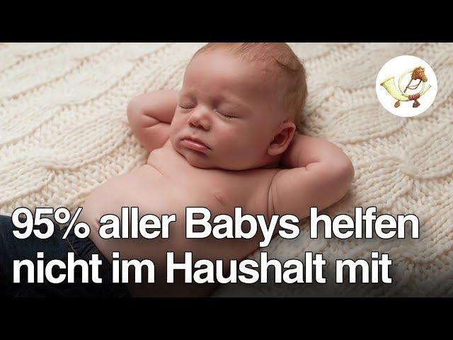 Generation Null Bock: 95% aller Babys helfen nicht im Haushalt mit [Postillon24]