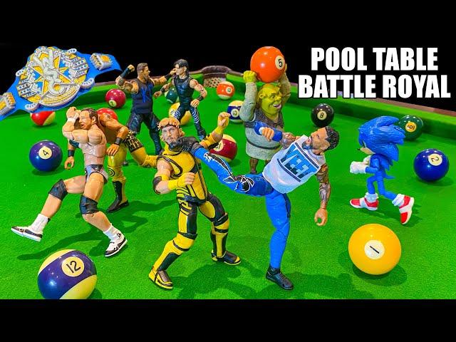 Pool Table Battle Royal WWE Action Figure Match! Multiversal Championship